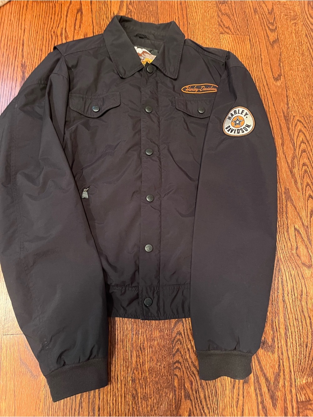 Harley Davidson Mens Nylon Jacket size large EUC